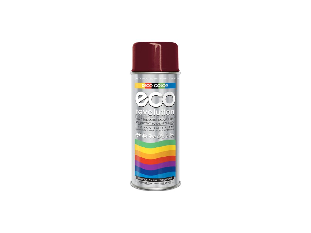 41286 1 decocolor barva ve spreji eco leskla ral 3004 cervena 400 ml