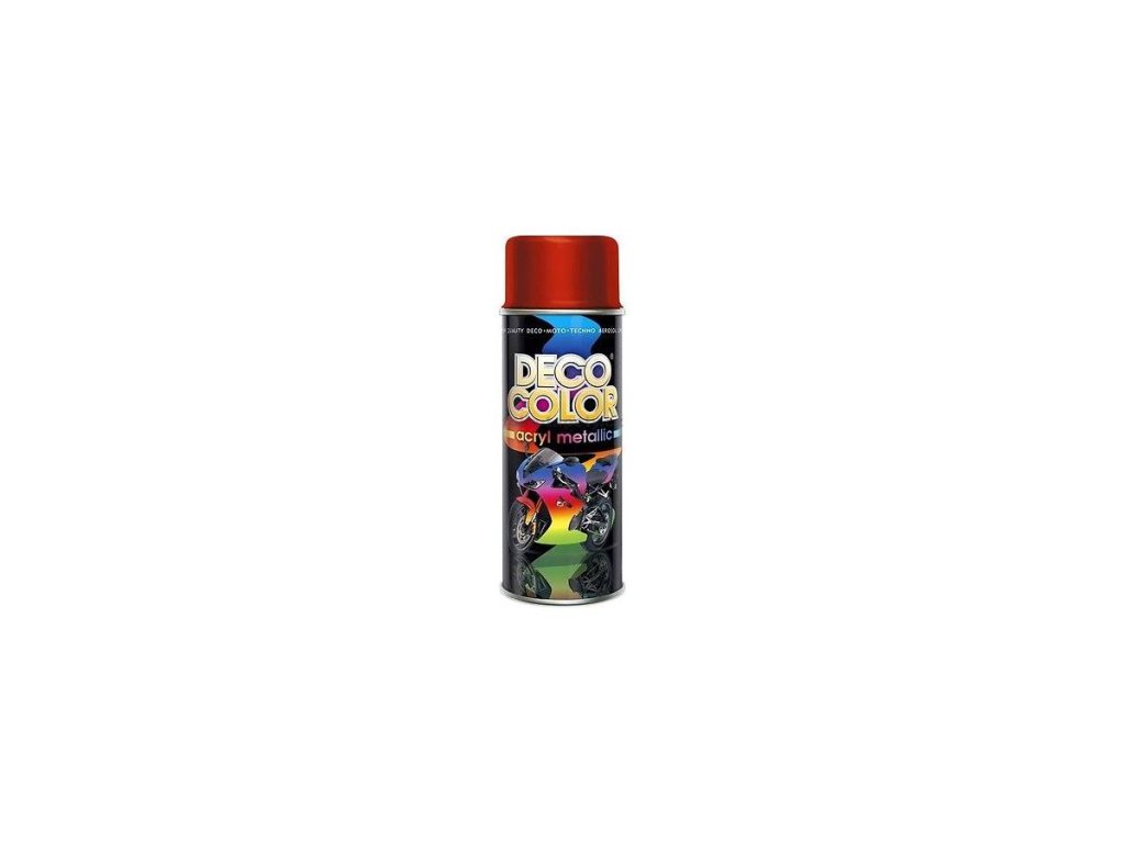 39849 2 decocolor sprej acryl metallic metaliza cervena 400 ml
