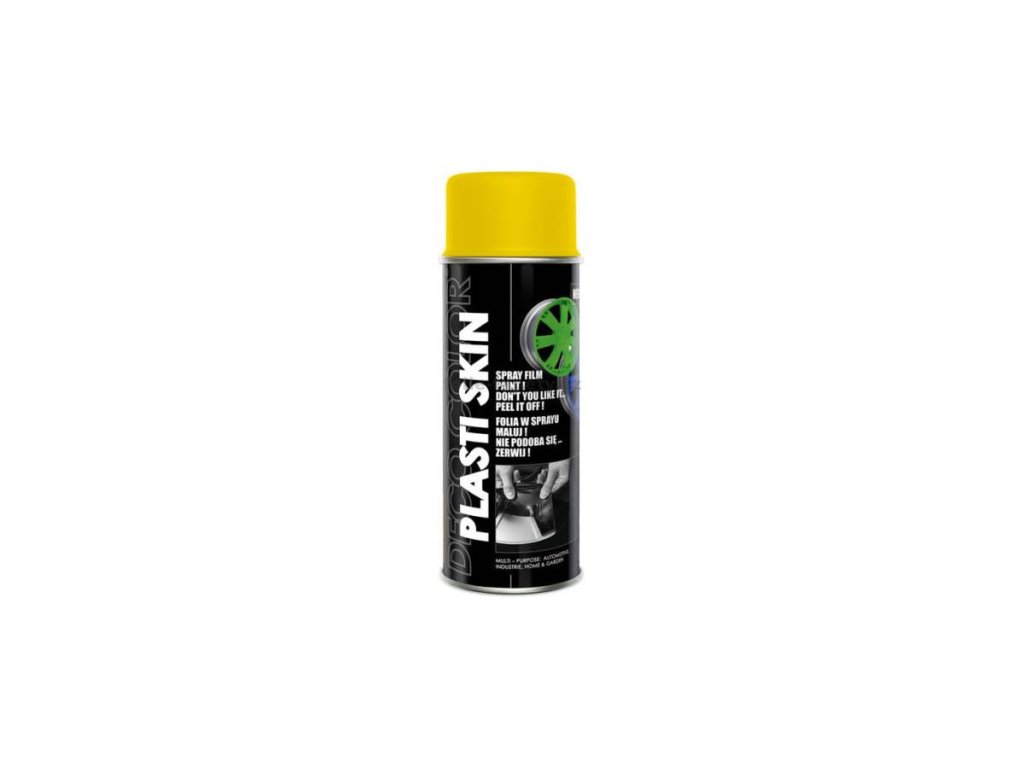 39648 2 decocolor folie ve spreji plasti skin 400ml zluty matny ral 1023