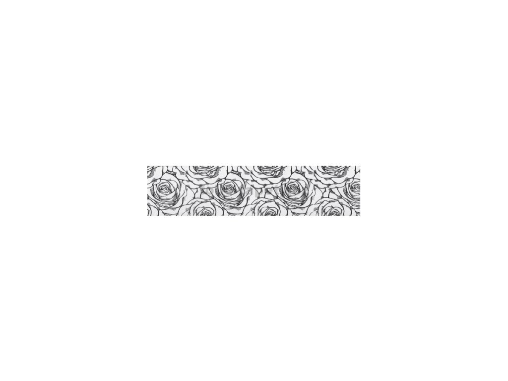 35466 bordura papirova ruze cerna sirka 5cm x delka 5m