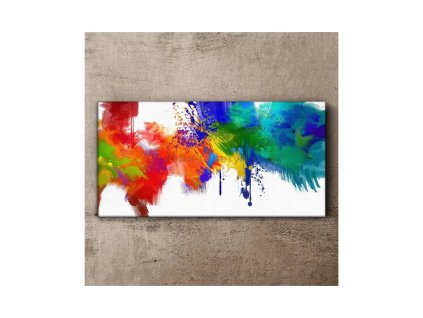 46713 obraz na platne abstrakt barevny i 100 x 50 cm