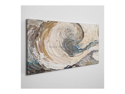 46869 obraz na platne mabstrakt bezovosedy 100 x 50 cm