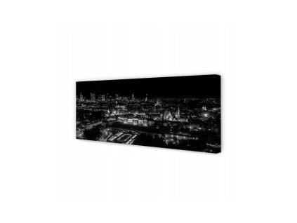46809 obraz na platne mesto ve tme 125 x 50 cm