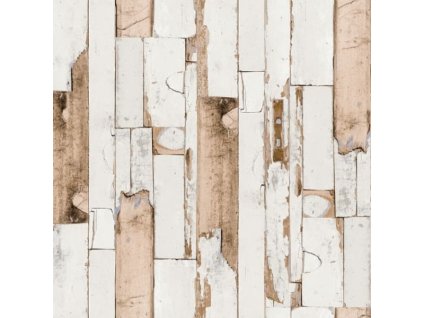 Samolepící fólie dřevo Laťky hnědé 90cm x 15m