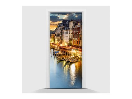 39453 samolepici fototapeta benatky a lodka 95 x 210cm