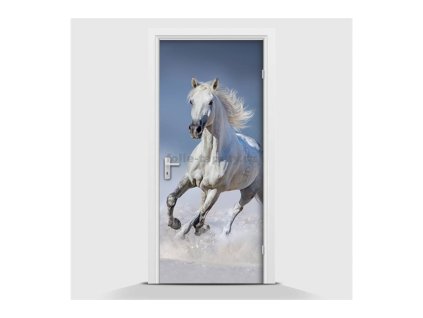 31758 samolepici fototapeta bily kun 70 x 210cm