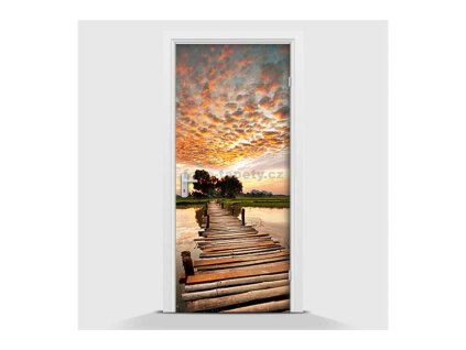 40113 samolepici fototapeta drevene molo 70 x 210cm