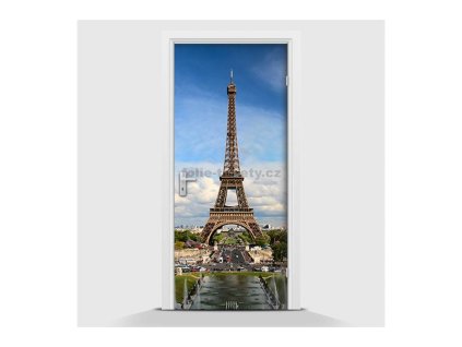32124 samolepici fototapeta eiffelova vez rano 70 x 210cm