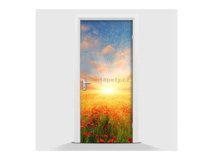 39492 samolepici fototapeta louka maku 95 x 210cm