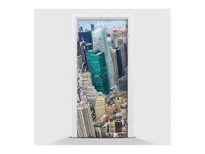 38385 samolepici fototapeta mesto mrakodrapy 95 x 210cm
