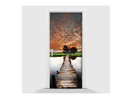 40125 samolepici fototapeta most a reka 70 x 210cm