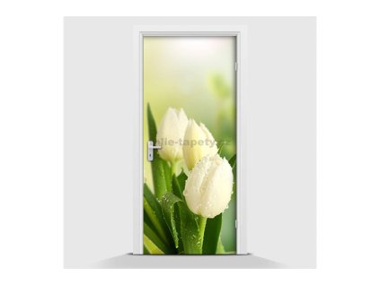 31983 samolepici fototapeta tulipany bile 70 x 210cm