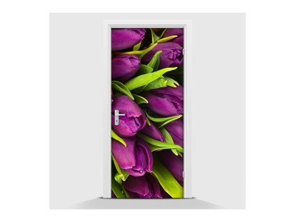 31989 samolepici fototapeta tulipany fialove 70 x 210cm