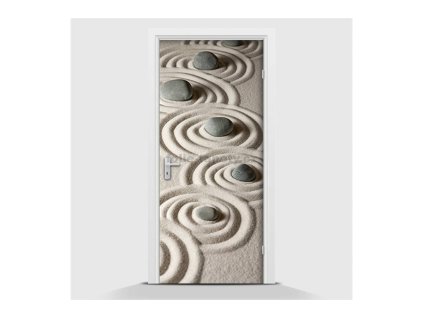39531 samolepici fototapeta zen v pisku 95 x 210cm