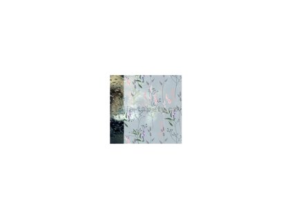 44547 samolepici staticka folie na sklo transparentni wild flowers 45 cm x 10 m