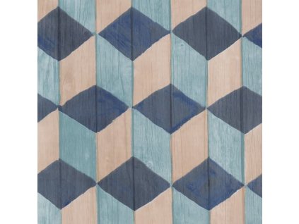 Samolepící fólie Kostky šedomodré 45cm x 15m
