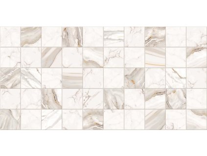 Obkladový 3D PVC panel kachlička mramor zlatý 960х485 mm
