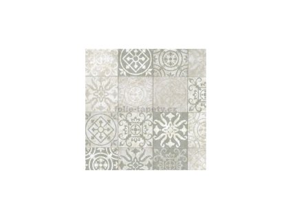 Samolepící fólie Gekkofix Azulejos kachličky šedé šíře 45 cm