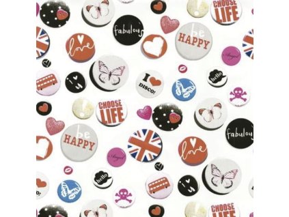 Samolepící fólie Buttons 45cm x 15m