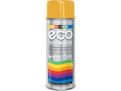 Barva ve spreji akrylová jednobarevná ECO lesklá RAL 1028 žlutá