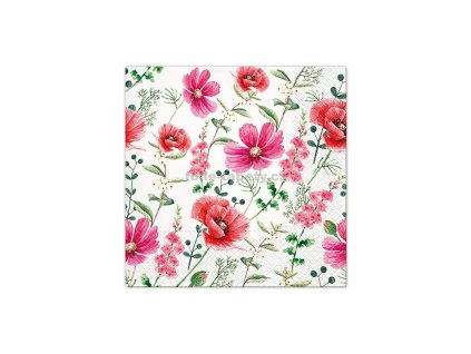 46551 papirove ubrousky jarni kvety 33 x 33 cm