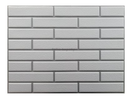 39642 3 3d pvc obkladovy panel cihla velka bila seda spara