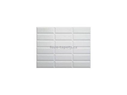 32775 1 3d pvc obkladovy panel kachlicka podelna bila
