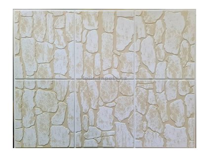 46530 3d pvc obkladovy panel kamen skladany bezovy