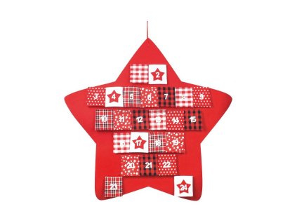 46389 adventni kalendar hvezda cervena 70 cm