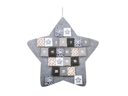 46386 adventni kalendar hvezda seda 70 cm