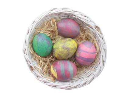 46605 barvy na vajicka pastelove v tabletach 5 kusu rukavice