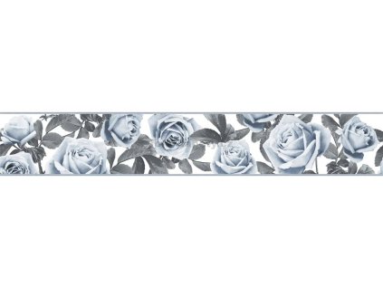Bordura na zeď samolepicí - Růže černobílé