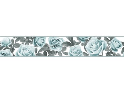 Bordura na zeď samolepicí - Růže mint