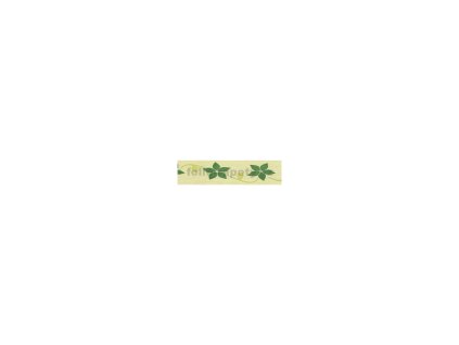 36948 bordura papirova kytky zelene sirka 5cm x delka 5m