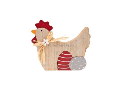 46971 drevena velikonocni slepicka 13 cm