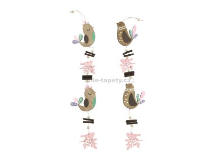 46506 dreveni ptacci delka 63 cm