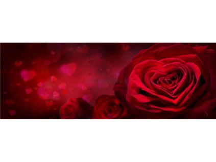 38040 fototapeta samolepici do kuchyne ruze a srdicka