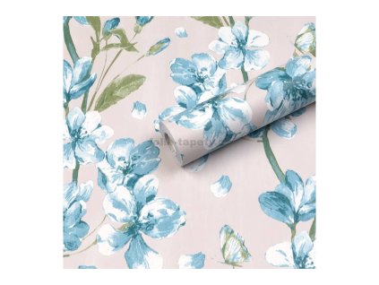 46236 samolepici folie kvety modre ii 45 cm x 10 m