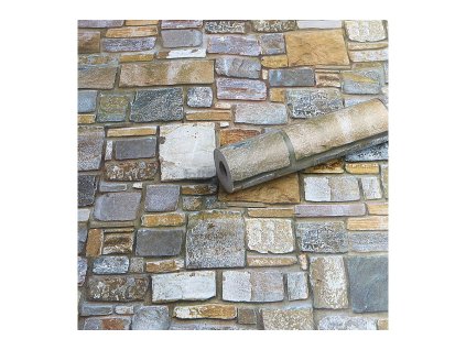 46245 samolepici folie kamen skladany barevny 45 cm x 10 m