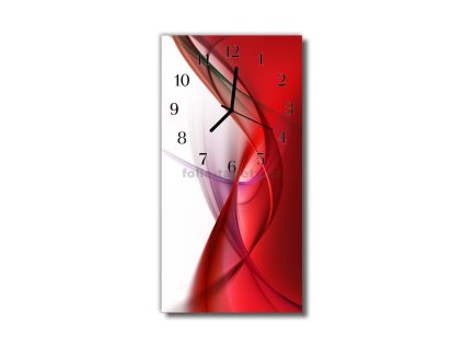 Nástěnné hodiny obrazové na skle - Abstrakt II