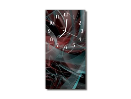 Nástěnné hodiny obrazové na skle - Abstrakt III