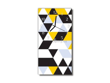 Nástěnné hodiny obrazové na skle - Design barevný II