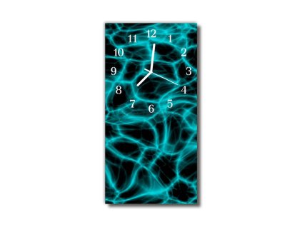Nástěnné hodiny obrazové na skle - Design zelený