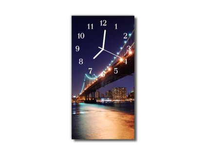 32463 nastenne hodiny obrazove na skle most