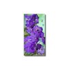 Nástěnné hodiny obrazové na skle - Orchidej fialová
