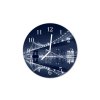 Nástěnné hodiny obrazové na skle - Osvětlený most