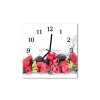 Nástěnné hodiny obrazové na skle - Ovoce ve vodě II