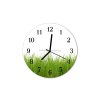 Nástěnné hodiny obrazové na skle - Tráva
