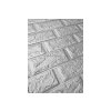 43371 1 samolepici obkladovy panel 3d cihla sedo stribrna
