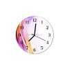 Hodiny nástěnné obrazové na skle - Abstrakt barevný